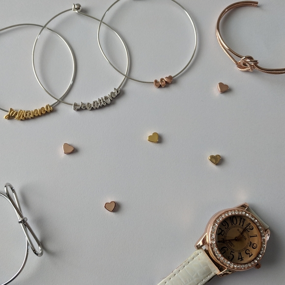 Rose Gold Intertwined Love Knots Bracelet - Picture 2 of 2